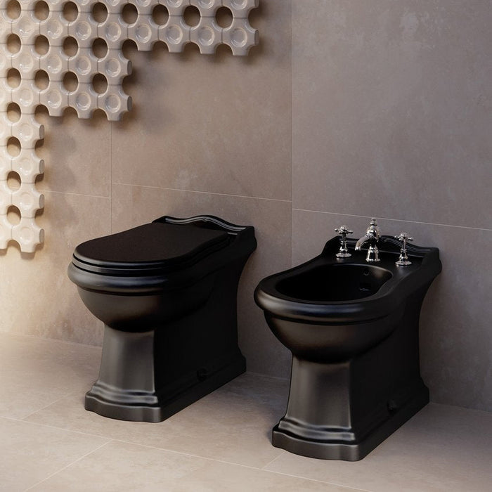 Vas WC pe Pardoseală Retro Kerasan Italia - Design Clasic Colorat cu Capac Soft Close