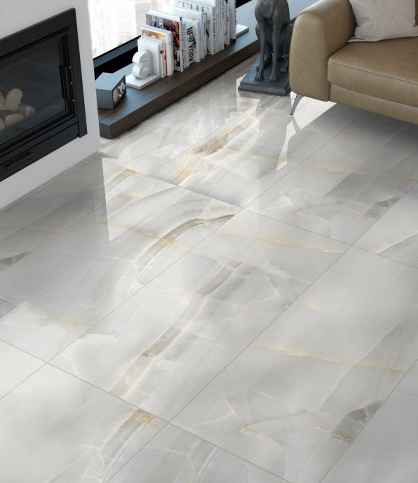 Gresie  / faianta amber onyx white 60X120cm