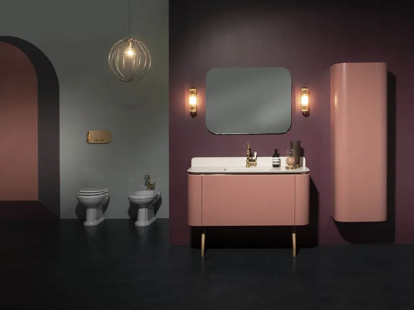 Mobilier baie contemporan Demode 121x51cm Gaia Mobili Italy
