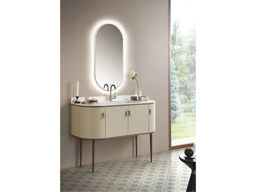 Mobilier baie contemporan Liberty 121x51cm Gaia Mobili Italy