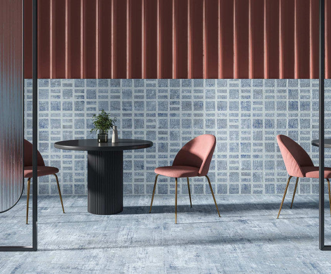 Gresie/ Faianta milano blue frame natural 50x100cm made in spania