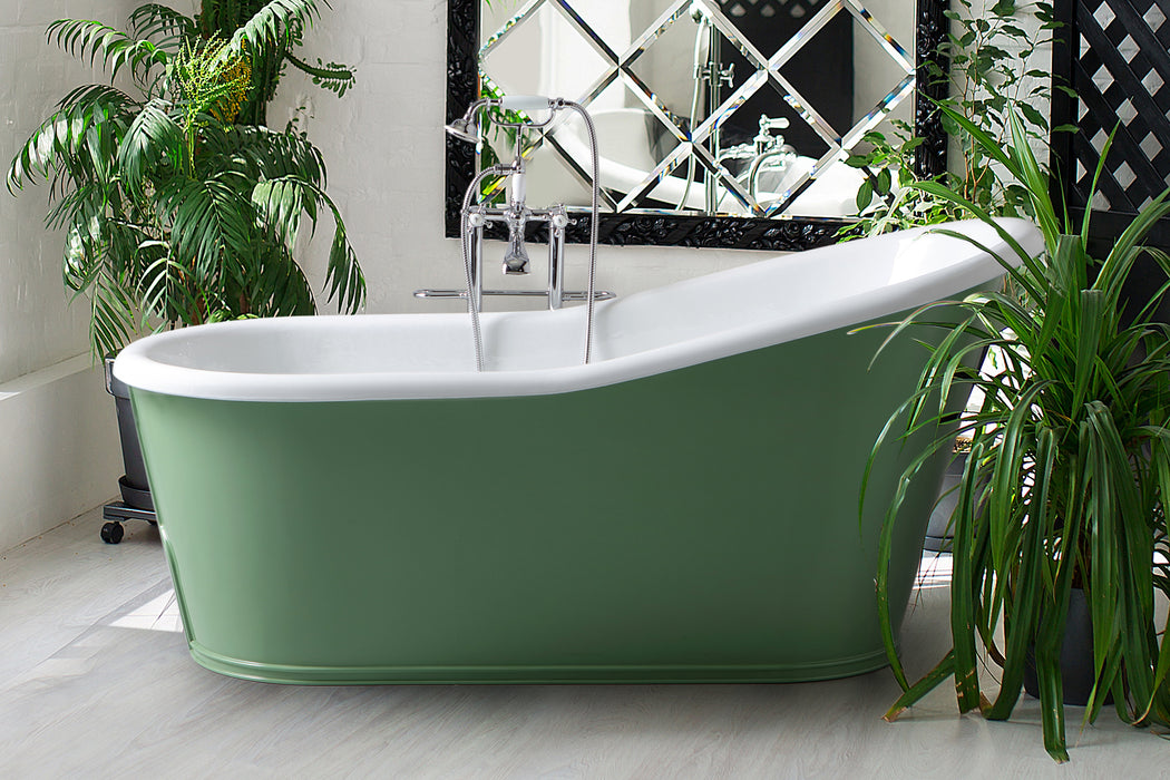 Cada baie fonta clasica Old Lavande colorat 137X76 cm made in Italy