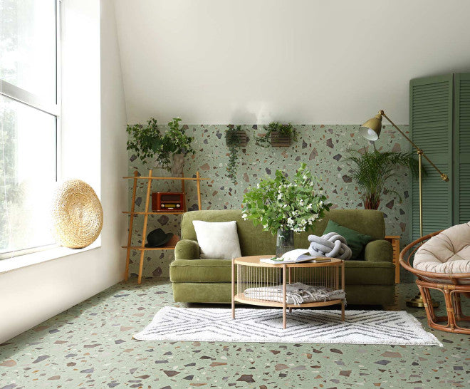 Gresie Faianță Pebble Green Natural România 60x60cm - Plăci Premium Casa Ta Spania