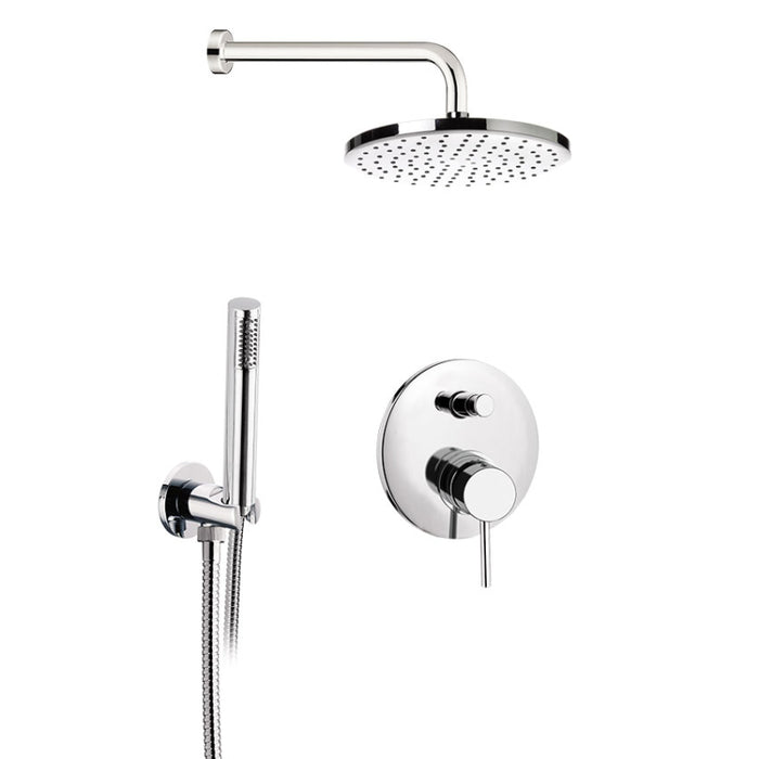 Baterie Duș Încastrată SWING SG615Z8420 - Set Complet cu Para Ø20cm - Crom Lucios - Made in Italy
