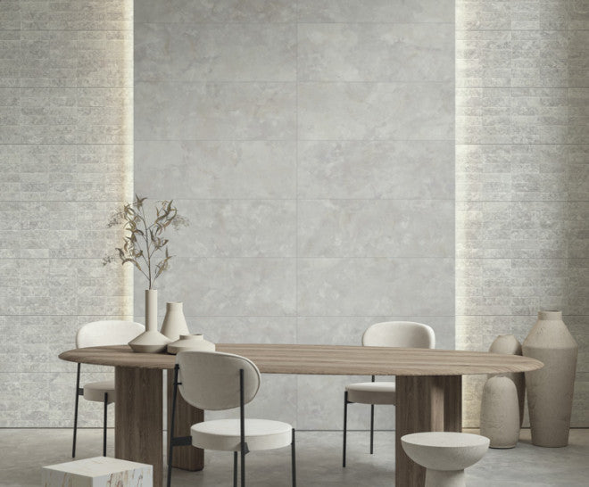 Gresie Faianță Spatolato Grey Natural România 50x100cm - Plăci Premium Casa Ta Aparici Spania