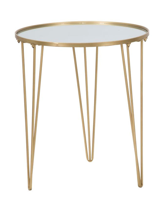 Masa cafea Glam Gold/Oglinda Cm Ø 50X58,5