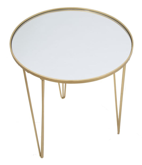 Masa cafea Glam Gold/Oglinda Cm Ø 50X58,5
