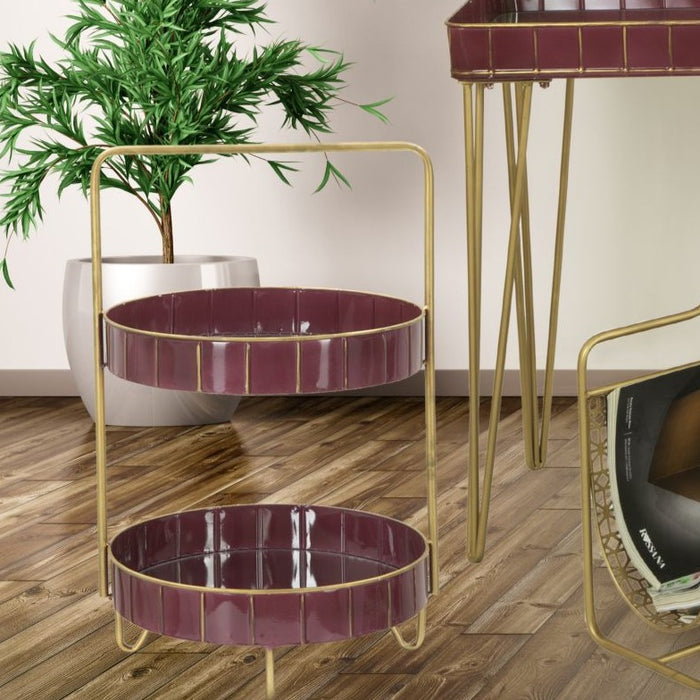 Tava Duble Glam Bordeaux Cm 36,5X34,5X56,5