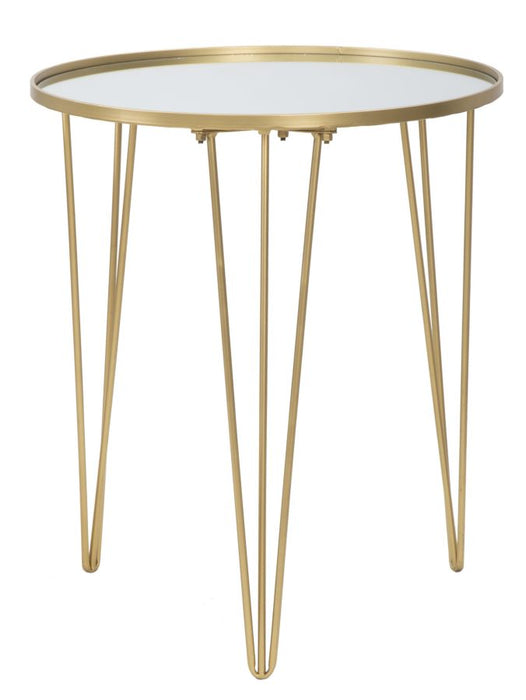 Masa cafea Glam Gold/Oglinda Cm Ø 50X58,5