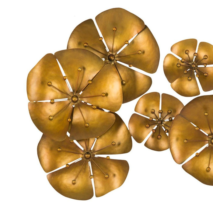 Decor De Perete Flowe Goldy -B- Cm 80X6X57