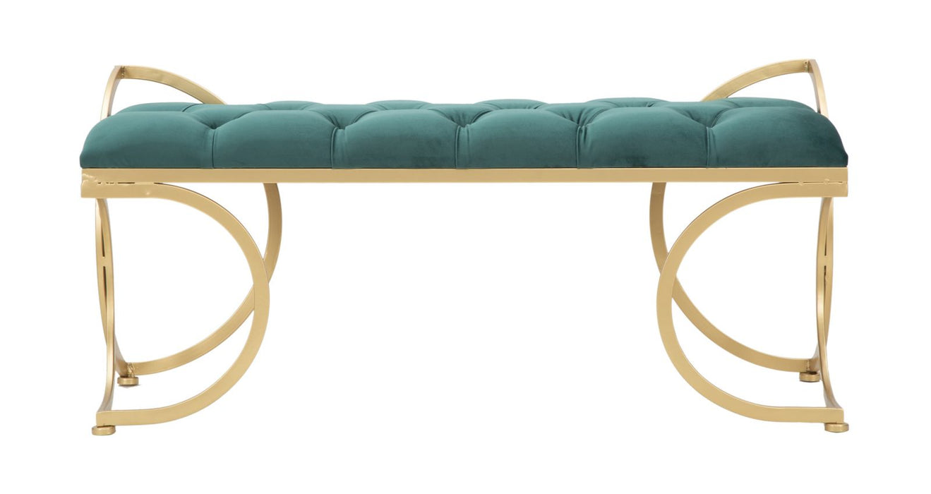 Bancheta glam luxy verde 105X37,5X51,5cm