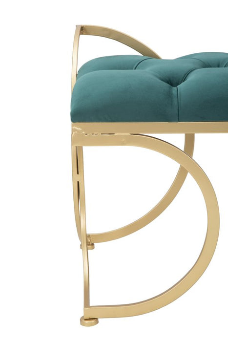Bancheta glam luxy verde 105X37,5X51,5cm