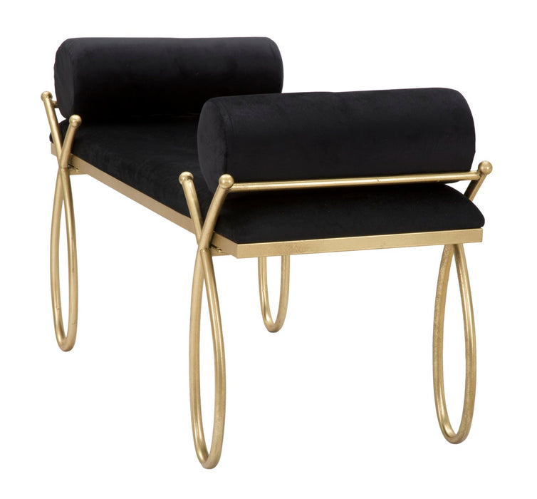 Banca RIBBON Negra Cm 112,5X49X53