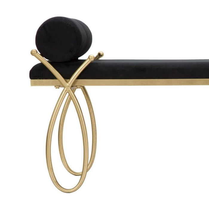 Banca RIBBON Negra Cm 112,5X49X53