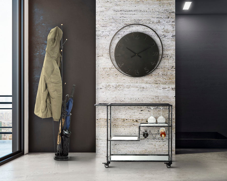 Cuier de haine Glam Black Ø 26X176cm