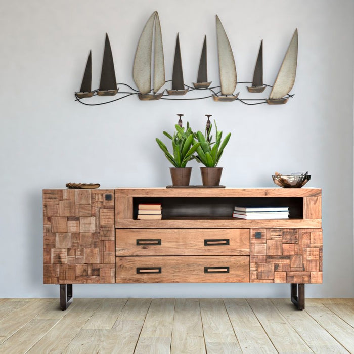 Dulap din lemn Mumbai Cm 175X40X77 (Legno Di Acacia Nilotica)