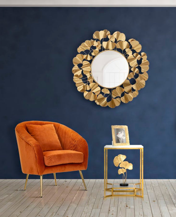 Măsuță Cafea Dublă cu Marmură Albă 47x47x60cm | Design Glam Auriu | 2 Rafturi Elegante