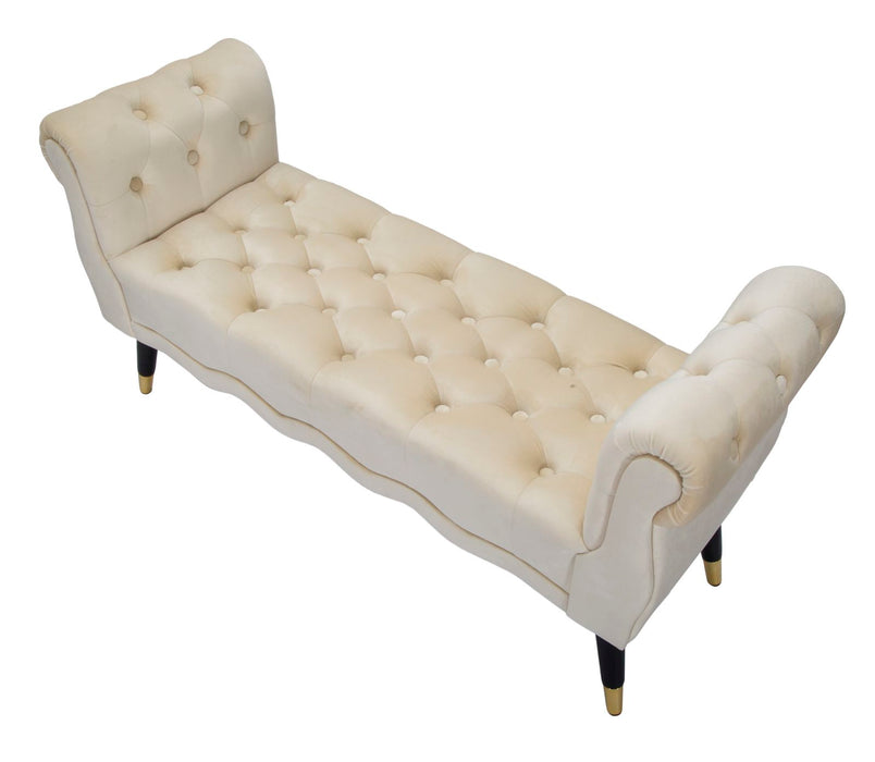 Banca Paris Crema/Aur Cm 120X40X60