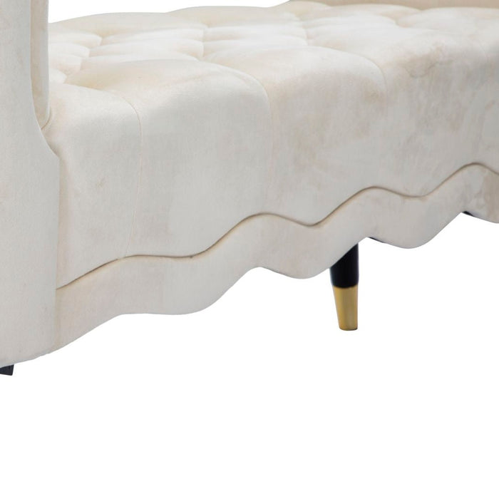 Banca Paris Crema/Aur Cm 120X40X60