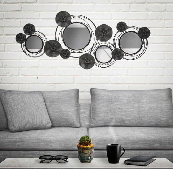 Panou Fier Cu Oglinza Rotund Inchis Cm 117X5,5X49