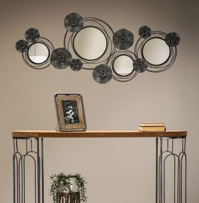 Panou Fier Cu Oglinza Rotund Inchis Cm 117X5,5X49