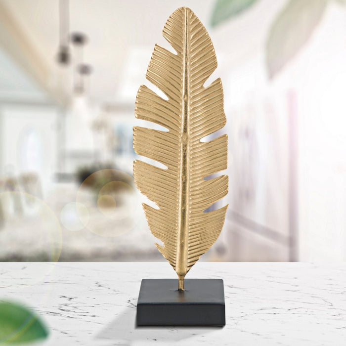 Decor Leaf Glam C/Support Lumanare Cm 10X10X34