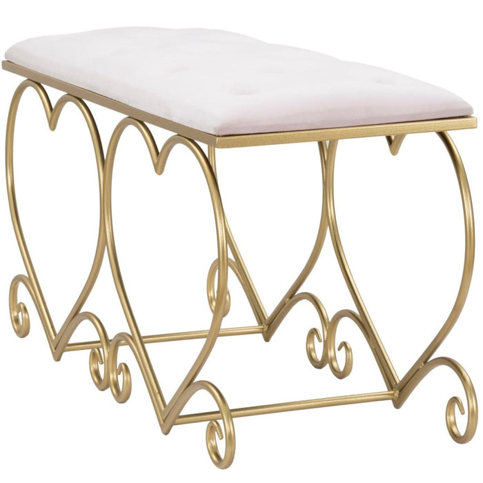 Banca Inima Rosa Cm 105X37,5X51,5