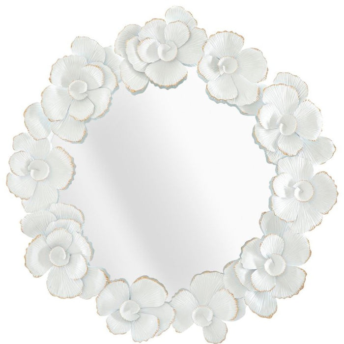 Oglinda De Perete Flore Alba Cm 82X2,6X85,5
