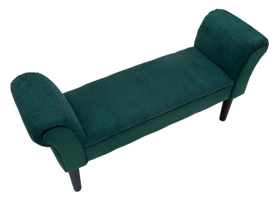 Bancheta velvet verde 102X31X51 cm