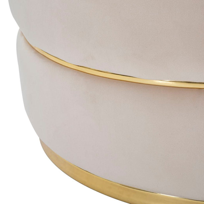 Fotoliu Paris Space Crema/Gold Cm Ø 84X72