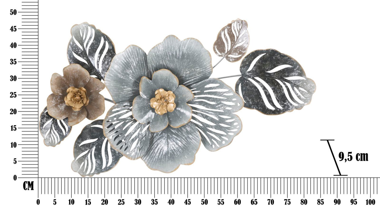 Panou De Perete Fier Gri -B-Cm 84X9,5X48