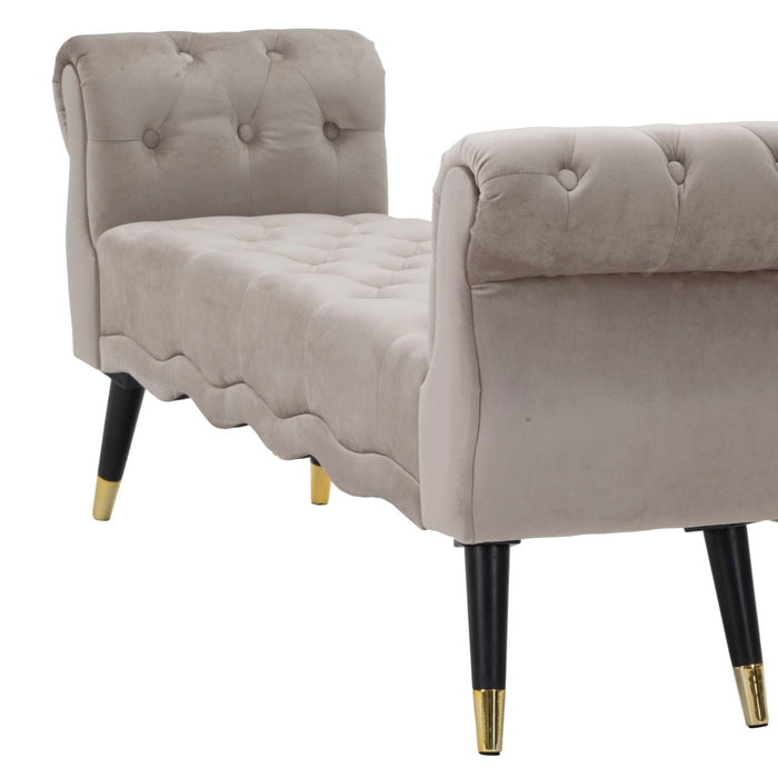 Banca Paris Gri/Aur Cm 120X40X60