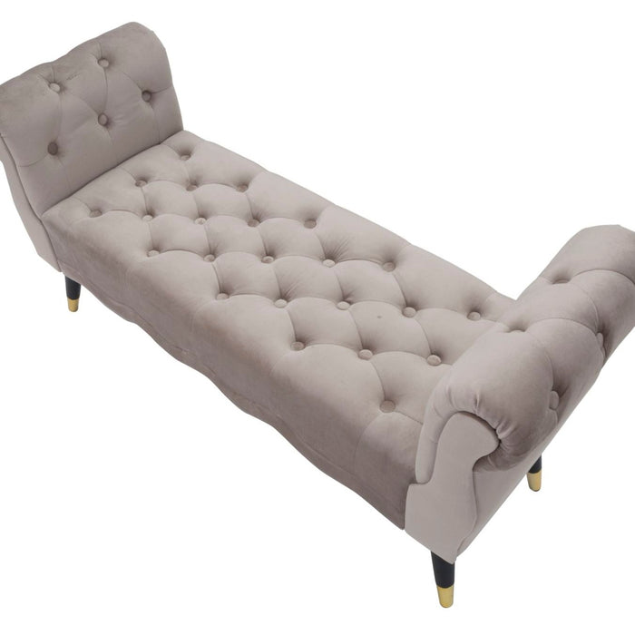 Banca Paris Gri/Aur Cm 120X40X60