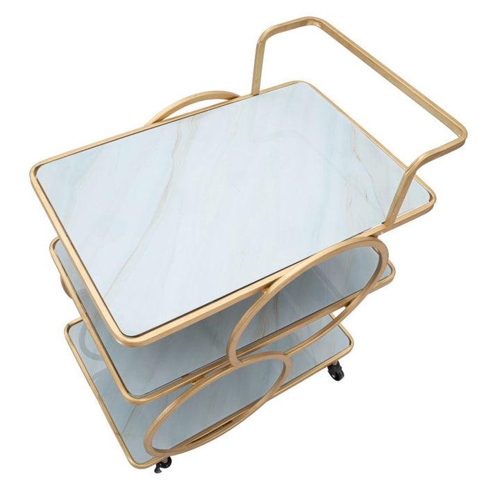 Carucior Marmura Sticla Cm 64X46X79