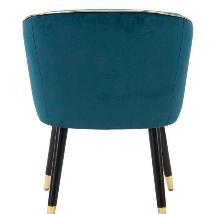 Fotoliu Paris Teal/Aur Cm 62X58X78