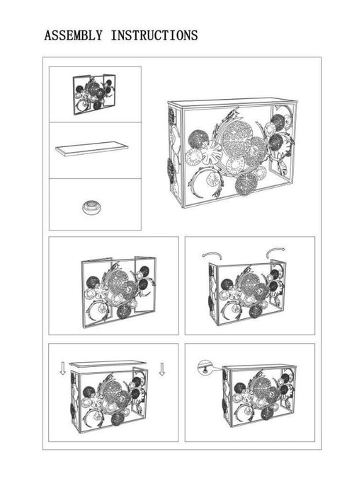 Consolă Glam Univers Aurie cu Blat Oglindă 80x114x40.5cm - Design Elegant pentru Living