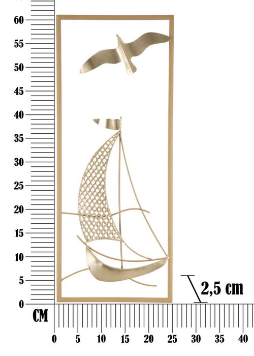 Panou De Perete Fier Vela Nou 25X2,5X61