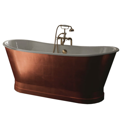 Cadă de Baie din Fontă Clasică Richmond Aramă 170x68cm - Gentry Home Italy