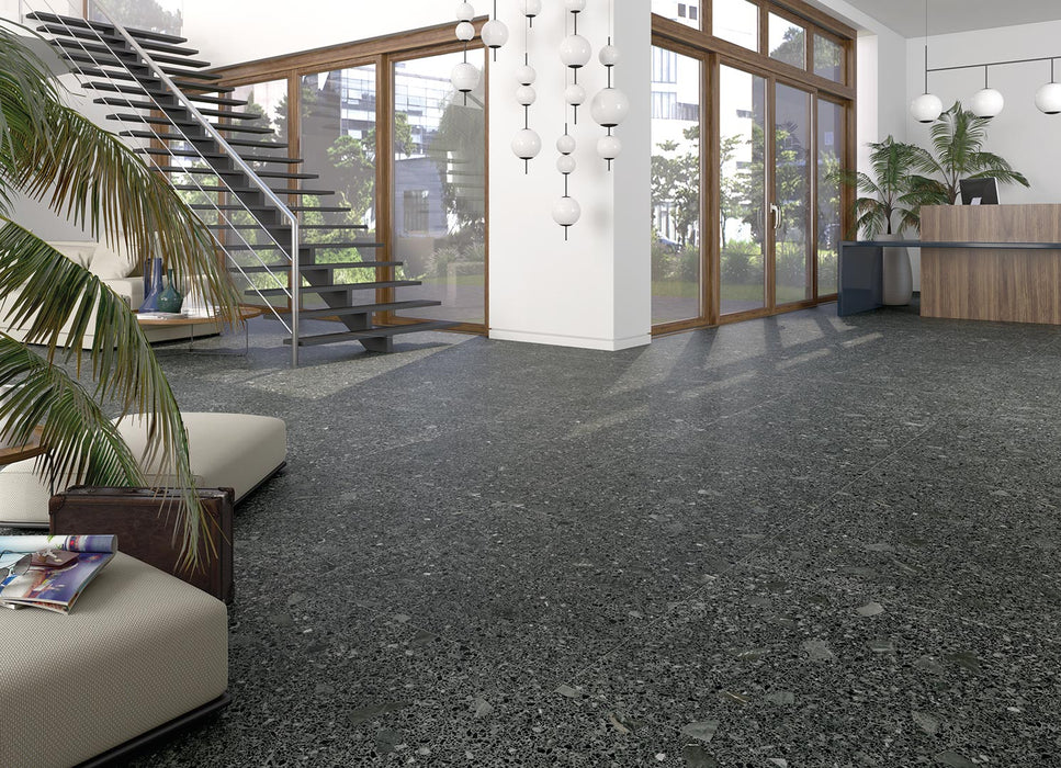 Gresie / faianta terrazzo miscela grafito 80X80cm Spania