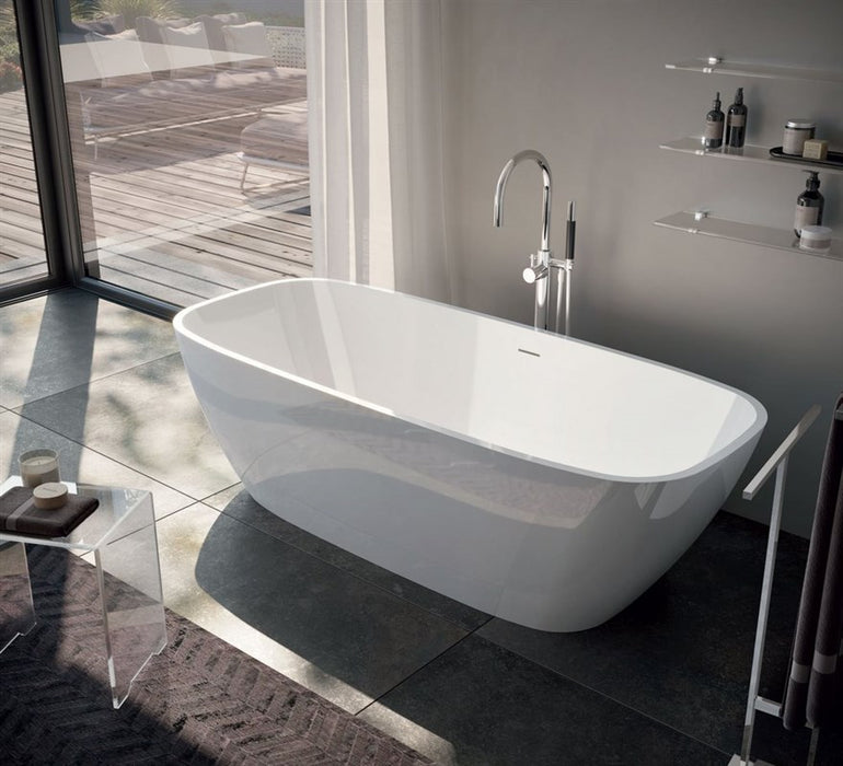 Cada de baie BRIO din solid surface alb 170x72x56cm - Design Italian Treesse