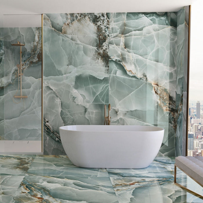 Gresie / faianta onyx turqoise pulido 60X120 cm