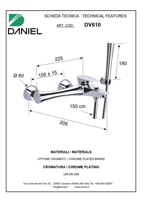 Bateria cada made in italy diva dv610