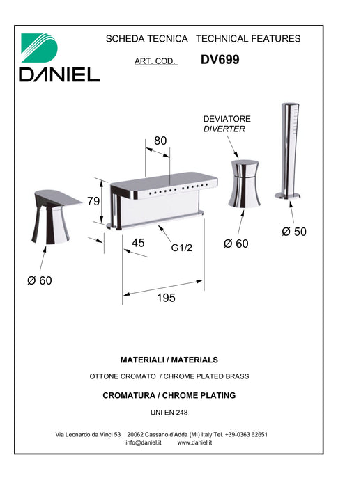 Baterie cada diva made in italia dv699