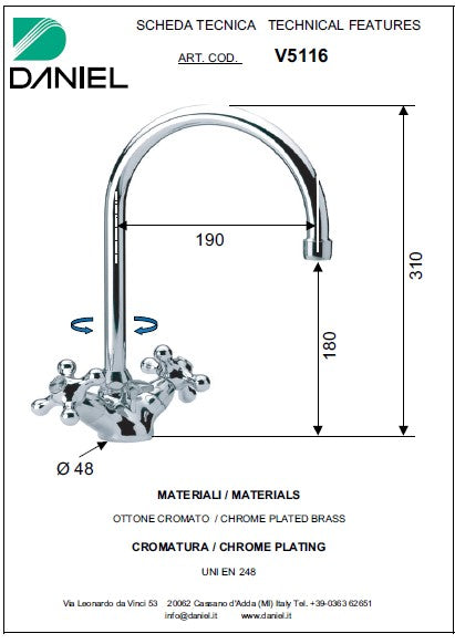BATERIE LAVOAR CRYSTAL CY5116DO