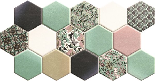 Gresie faianta hex nouveau 26.5X51 cm made in spania