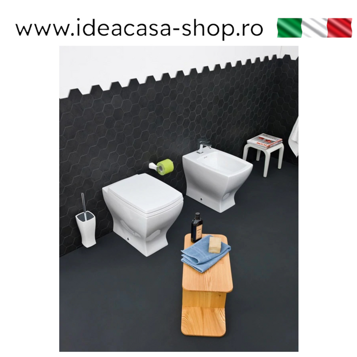 Blue vas wc stativ Italia cu capac soft close