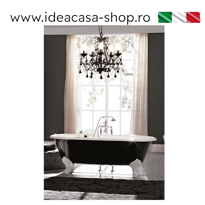 Cadă de Baie din Fontă Clasică Dual 170x80x72cm - Gaia Mobili Italia