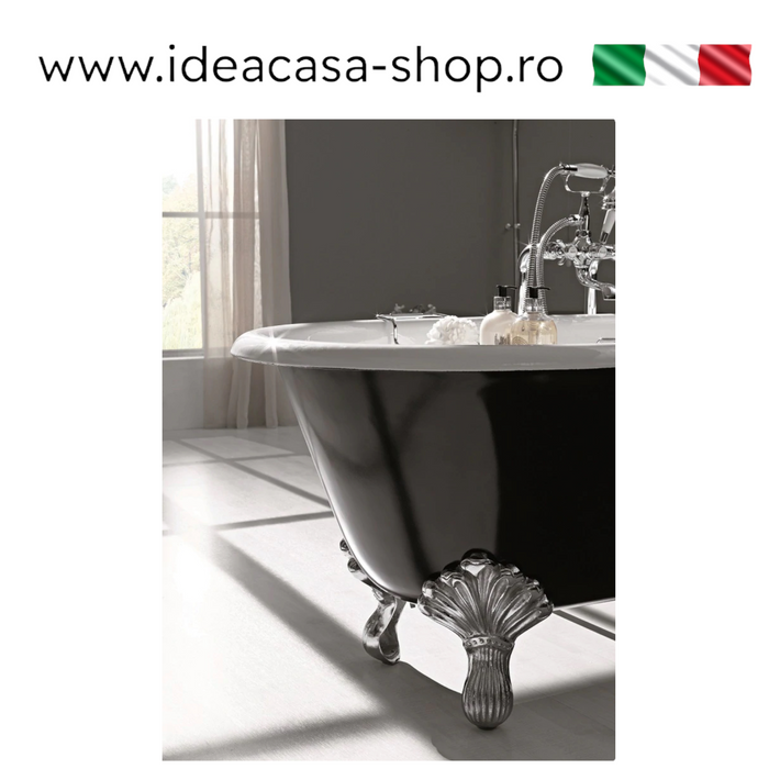 Cadă de Baie din Fontă Clasică Dual 170x80x72cm - Gaia Mobili Italia