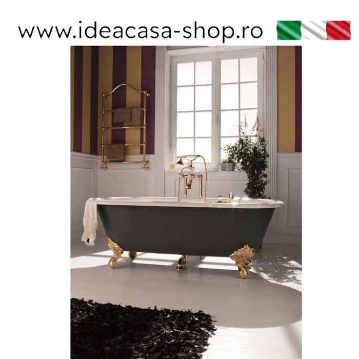 Cadă de Baie din Fontă Clasică Dual 170x80x72cm - Gaia Mobili Italia