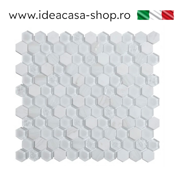 MOZAIC LIVING WHITE 30X30CM